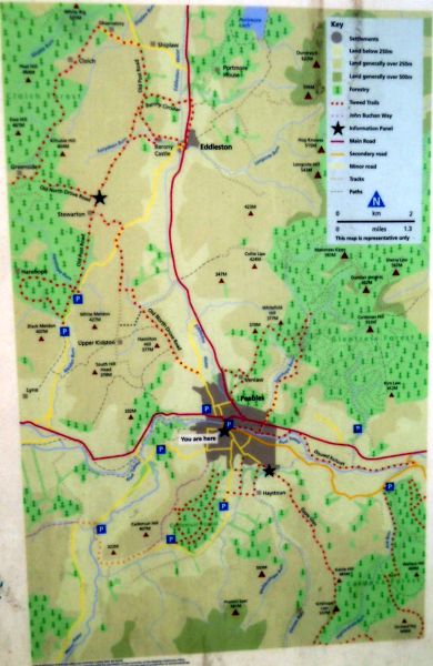 Map of Peebles