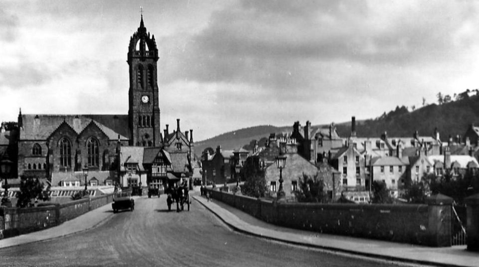 Road Bridge over the River Tweed at Peebles