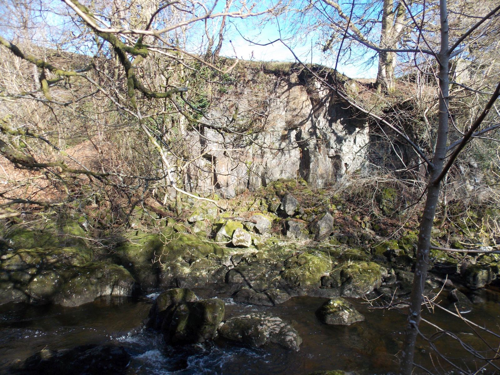 Rock Face above Carron River