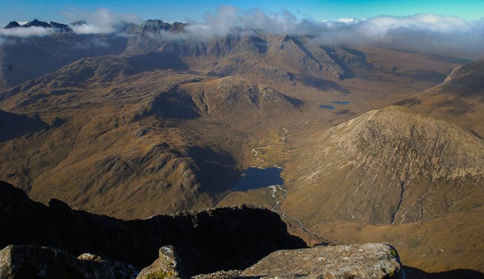 Skye Ridge and Glen Sligachen from Blaven ( Bla Bheinn )