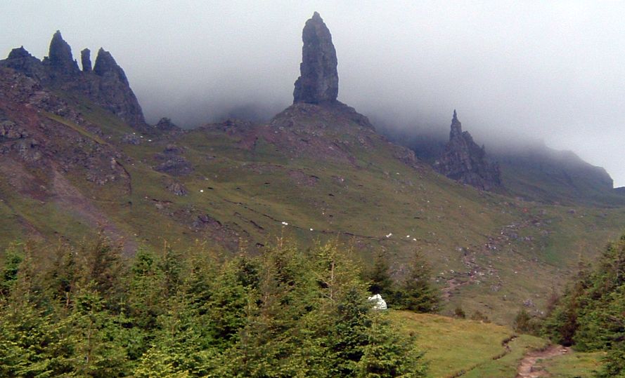 Old Man of Storr at Trotternish on Island of Skye