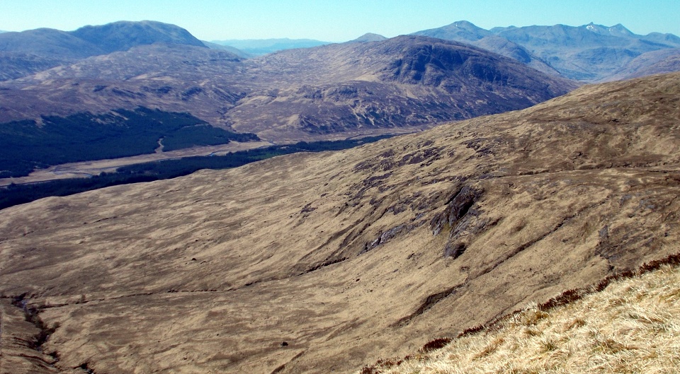 Beinn Mhic Mhonaidh, Beinn Suidhe and Ben Cruachan from Stob a'Choire Odhair