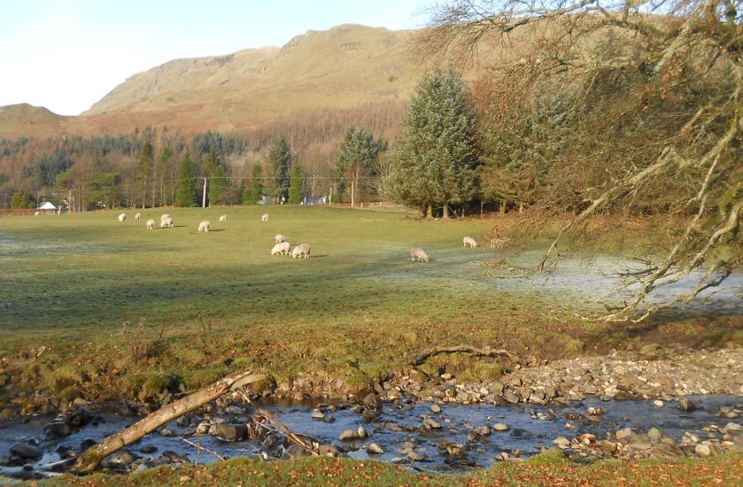 Campsie Fells from the Strathkelvin Railway Path