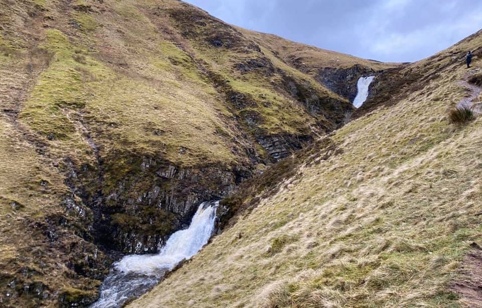 Tail Burn on ascent to White Coomb