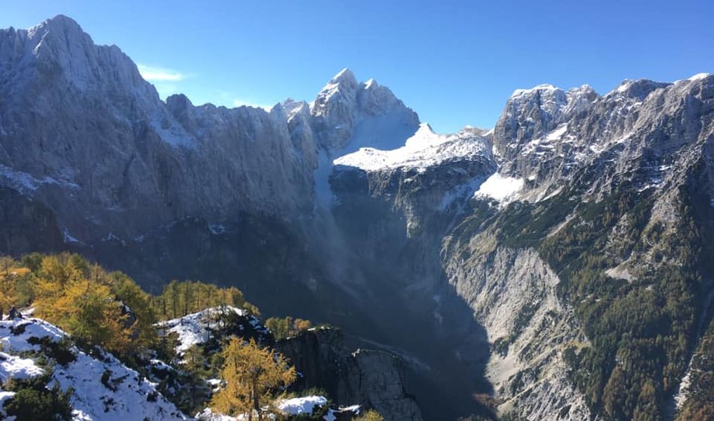 Jalovec in Julian Alps in Slovenia