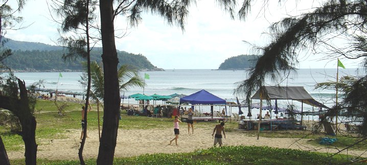 Beach at Ao Karon on Ko Phuket in Southern Thailand