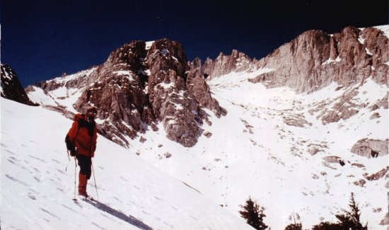 Mt. Whitney on ascent to the Crest of the Sierra Nevada