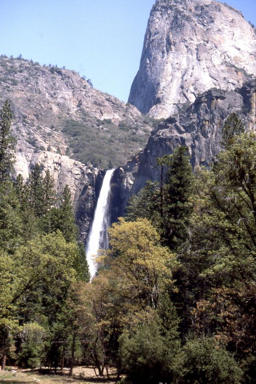 Bridalveil Falls in Yosemite Valley, California, USA