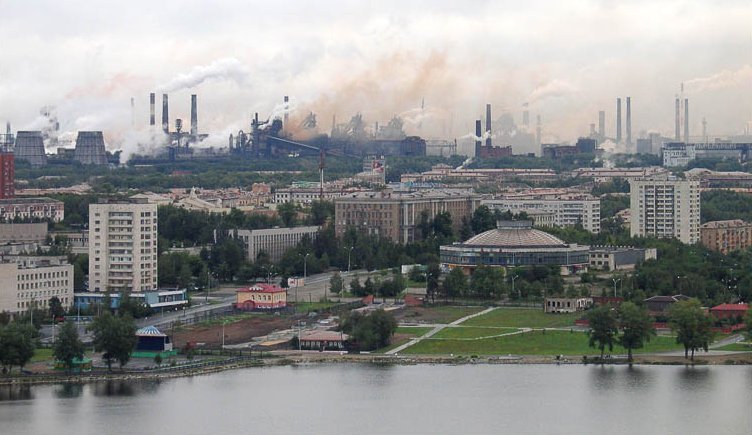 City of Nizhnij Tagil in the Urals of Russia