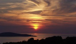 Sunset on Dalmatian Coast of Croatia